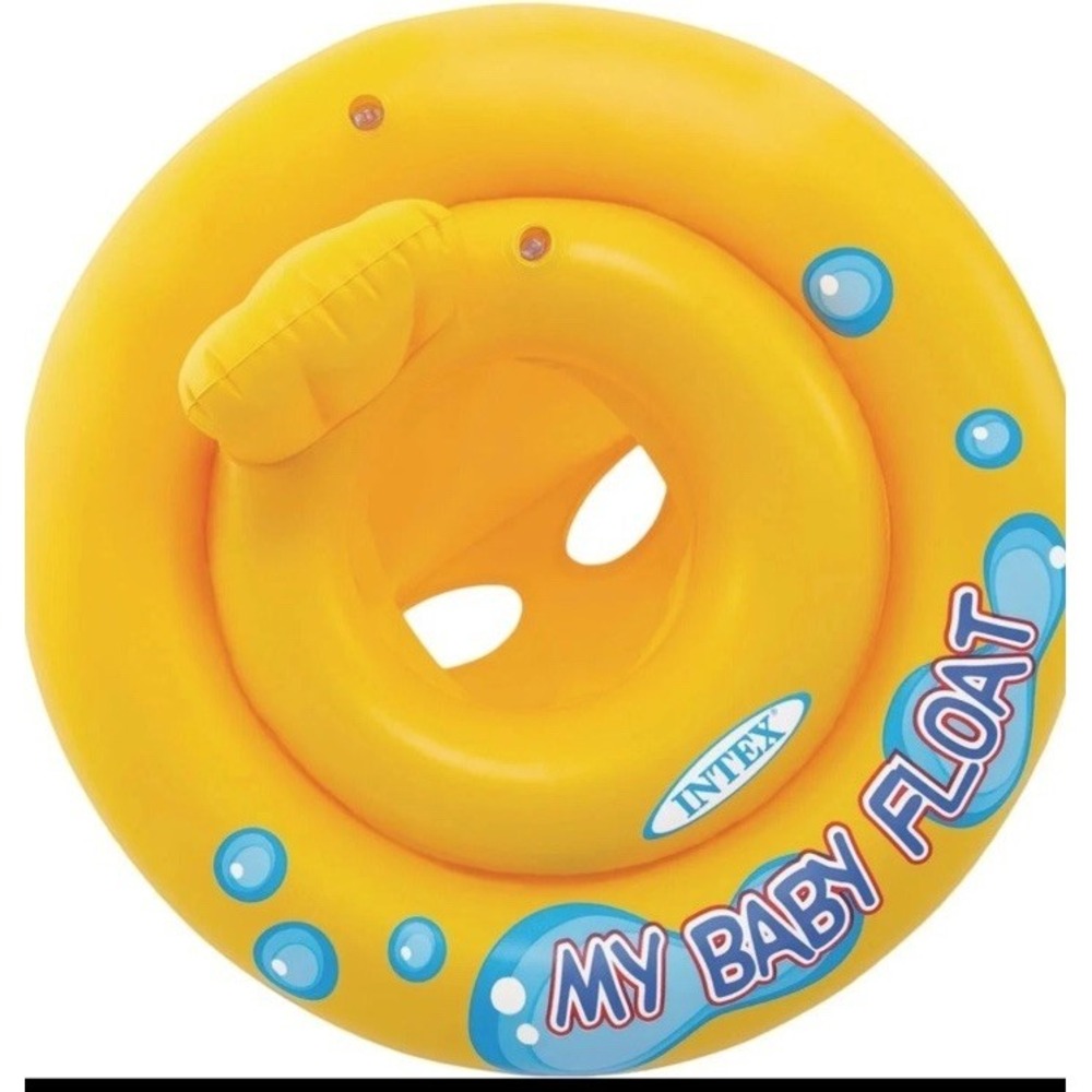 Intex My Baby Float New Sealed 59574EP Ages 1-2 Yellow Floatie Water Safety